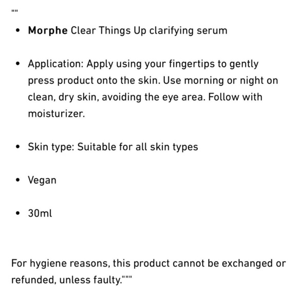Morphe Clear Things Up Clarifying Vegan  Serum New - Picture 5 of 6